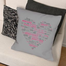 Heart Love Throw Pillow